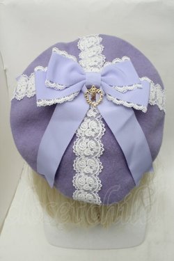 画像2: BABY,THE STARS SHINE BRIGHT / レーシィプレゼントベレー  ラベンダー S-25-11-23-1004-BA-AC-AS-ZS