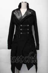 PUNK RAVE / 切替ロングジャケット  黒 S-25-11-23-1041-PU-JA-AS-ZS