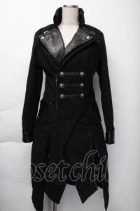 PUNK RAVE / 切替ロングジャケット  黒 S-25-11-23-1041-PU-JA-AS-ZS