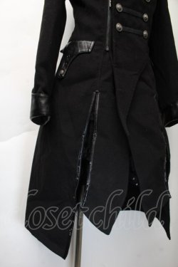 画像4: PUNK RAVE / 切替ロングジャケット  黒 S-25-11-23-1041-PU-JA-AS-ZS