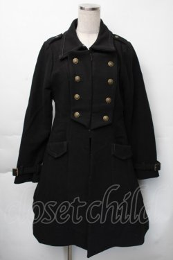 画像1: Amavel / ナポレオンコート  黒 S-25-11-23-1043-CA-CO-HR-ZS