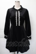 LOLITA / 別珍ワンピース  黒 S-25-11-23-1045-LO-OP-HR-ZS