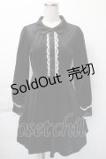 LOLITA / 別珍ワンピース  黒 S-25-11-23-1045-LO-OP-HR-ZS