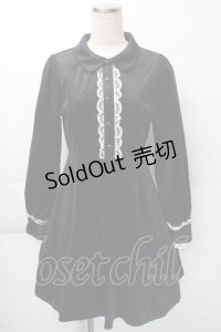 LOLITA / 別珍ワンピース  黒 S-25-11-23-1045-LO-OP-HR-ZS