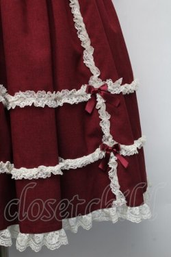 画像4: metamorphose / 両山レースジャンパースカート 1 ワイン S-25-11-23-1051-ME-OP-AS-ZS