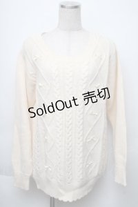 Fi.n.t / ケーブルニット  オフ S-25-11-23-1006-CA-TO-AS-ZS