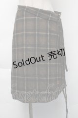 The Gabriel Chelsea / チェックスカート  ブラウン S-25-11-23-1054-PU-SK-AS-ZS