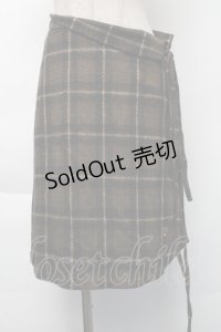 The Gabriel Chelsea / チェックスカート  ブラウン S-25-11-23-1054-PU-SK-AS-ZS