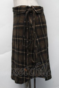 画像3: The Gabriel Chelsea / チェックスカート  ブラウン S-25-11-23-1054-PU-SK-AS-ZS