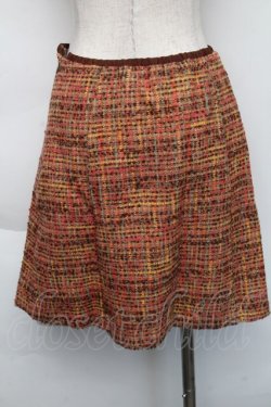 画像2: an another angelus / ツイードスカート  ブラウン S-25-11-23-1055-CA-SK-AS-ZS