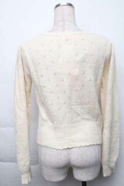 画像2: Fi.n.t / ローズボタンカーディガン  オフ S-25-11-23-1007-CA-TO-AS-ZS