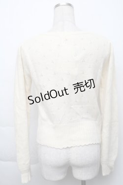 画像2: Fi.n.t / ローズボタンカーディガン  オフ S-25-11-23-1007-CA-TO-AS-ZS
