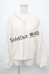 LOLITA / ニットパーカー  黒 S-25-11-23-1008-LO-TO-AS-ZS