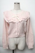 LIZ LISA / ヨーク切替カーディガン  ピンク S-25-11-23-1013-LO-TO-AS-ZS