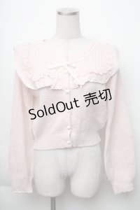 LIZ LISA / ヨーク切替カーディガン  ピンク S-25-11-23-1013-LO-TO-AS-ZS