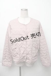 m petit by misako / マイメロタフタハートキルトジャケット LL ピンク S-25-11-23-1015-LO-BL-HR-ZS