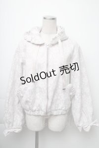 Ank Rouge / レースフリルブルゾン  ピンク S-25-11-23-1016-CA-CO-HR-ZS