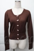 Fi.n.t / リボンカーディガン  ブラウン S-25-11-23-1024-CA-TO-AS-ZS