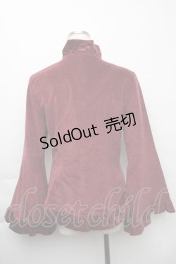 画像2: Moi-meme-Moitie / 別珍袖フレアージャケット 9号 ワイン S-25-11-23-1025-MO-JA-AS-ZS