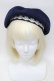 画像2: Moi-meme-Moitie / 燭台レースベレー帽  紺 S-25-11-23-1003-MO-AC-HR-ZS (2)
