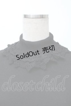 画像3: Moi-meme-Moitie / レース鍵編みハイネックニット  黒 S-25-11-23-1028-MO-TO-HR-ZS