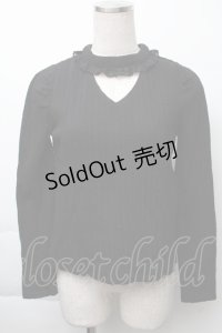 Rojita / ケーブルカットソー  黒 S-25-11-23-1029-LO-TO-AS-ZS