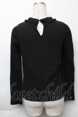 画像2: Rojita / ケーブルカットソー  黒 S-25-11-23-1029-LO-TO-AS-ZS