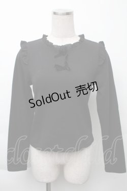 画像1: Rojita / ベロアリボントップス  黒 S-25-11-23-1031-LO-TO-AS-ZS