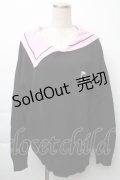 LOLITA / セーラー襟ニットトップス  黒ｘピンク S-25-11-23-1032-LO-TO-HR-ZS
