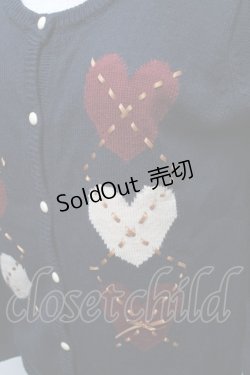 画像3: Fi.n.t / ハートカーディガン  紺 S-25-11-23-1033-CA-TO-AS-ZS