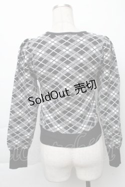 画像2: evelyn / ニットトップス  黒ｘ白 S-25-11-23-1034-LO-TO-AS-ZS