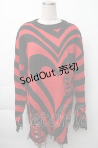 KILLSTAR / ハートニット  黒ｘ赤 S-25-11-23-1036-PU-TO-AS-ZS