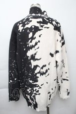 画像2: KILLSTAR / ハイネックニット  黒ｘ白 S-25-11-23-1037-PU-TO-AS-ZT595 (2)