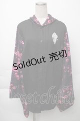 NieR Clothing / 着物袖風シャツ  黒 S-25-11-23-013-PU-BL-AS-ZS