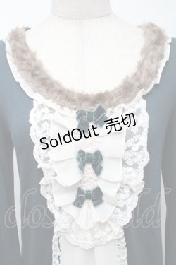 画像3: axes femme / 3つリボンブロッキングプルオーバー  グリーン S-25-11-23-014-AX-TO-HR-ZS