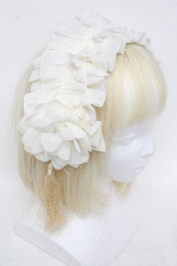 画像3: LOLITA / シフォンカチューシャ  アイボリー S-25-11-23-001-LO-AC-HR-ZS