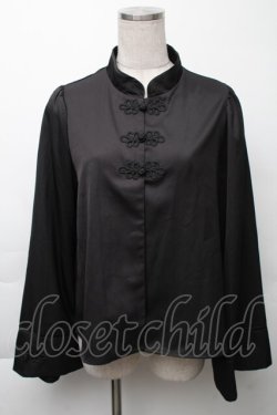 画像1: axes femme kawaii / メイリンブラウス  ブラック S-25-11-23-016-AX-BL-HR-ZS