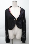 gouk / プリントカットボレロ  黒 S-25-11-23-017-GO-TO-AS-ZS
