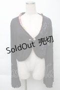 gouk / プリントカットボレロ  黒 S-25-11-23-017-GO-TO-AS-ZS