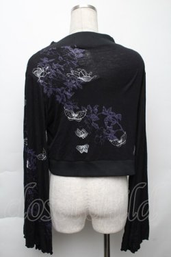 画像2: gouk / プリントカットボレロ  黒 S-25-11-23-017-GO-TO-AS-ZS