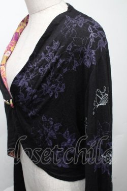 画像3: gouk / プリントカットボレロ  黒 S-25-11-23-017-GO-TO-AS-ZS