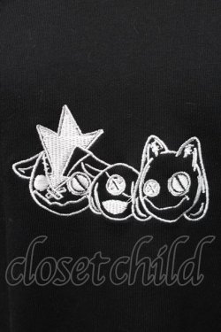 画像3: NieR Clothing / 刺繍パーカー  黒 S-25-11-23-019-PU-TO-AS-ZS