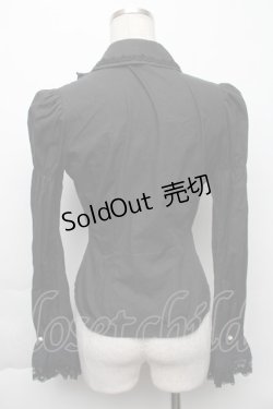 画像2: Mary Magdalene / ピンタックフリルブラウス  黒 S-25-11-23-020-CL-BL-HR-ZS