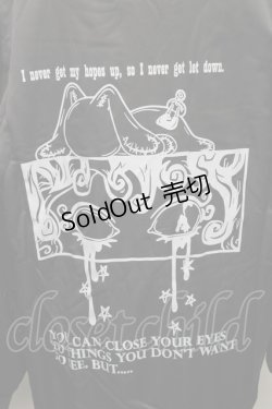 画像4: NieR Clothing / プリントブルゾンジャケット  黒 S-25-11-23-021-PU-JA-AS-ZS