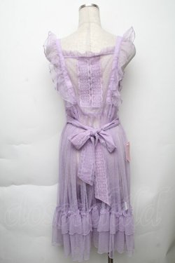 画像2: Chalmiere / ドットチュールエプロン M パープル S-25-11-23-025-AX-OP-AS-ZS