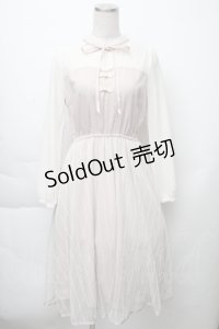 axes femme POETIQUE / チュールデザインチャイナワンピース  ラベンダー S-25-11-23-027-AX-OP-HR-ZS