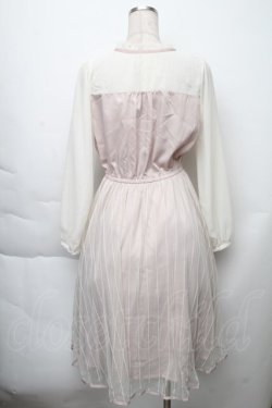 画像2: axes femme POETIQUE / チュールデザインチャイナワンピース  ラベンダー S-25-11-23-027-AX-OP-HR-ZS