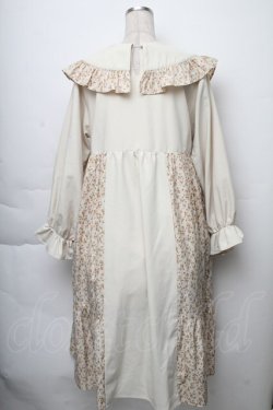 画像2: merry jenny / 切替flowerフリルワンピース  ベージュ S-25-11-23-028-LO-OP-HR-ZS