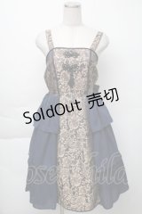 axes femme kawaii / メイリンジャンパースカート M ネイビー S-25-11-23-031-AX-OP-HR-ZS