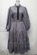画像1: m petit by misako / AM＊レースティアードワンピース M グレー S-25-11-23-032-LO-OP-AS-ZS (1)
